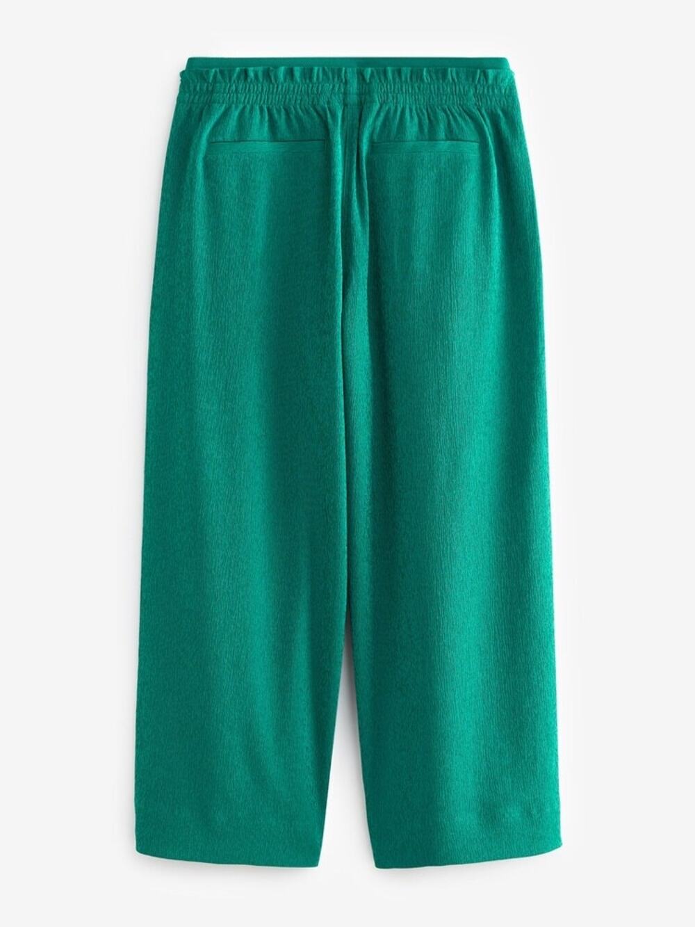 Athleta Emerald Green Echo Wide Leg Cropped Trousers Pants Size 0 NWT